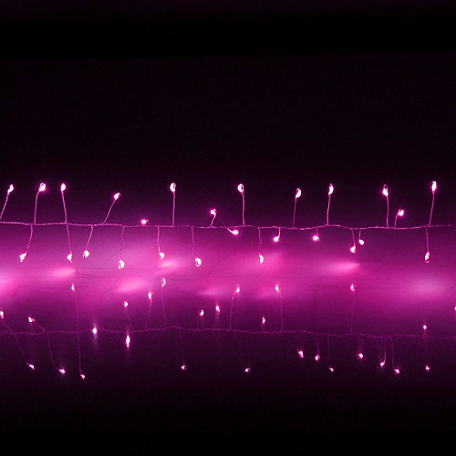 Гирлянда для дома 2,0 м 150 ламп LED  Мишура, IP-40, Розовый_1
