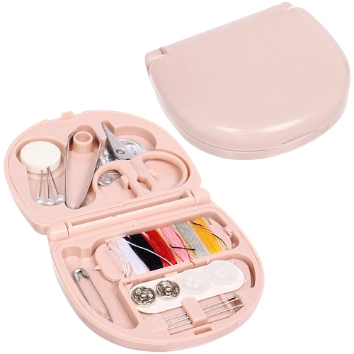 Швейный набор дорожный многофункциональный "Favorite Hous ", благородный пудровый, 6.5*7см✦