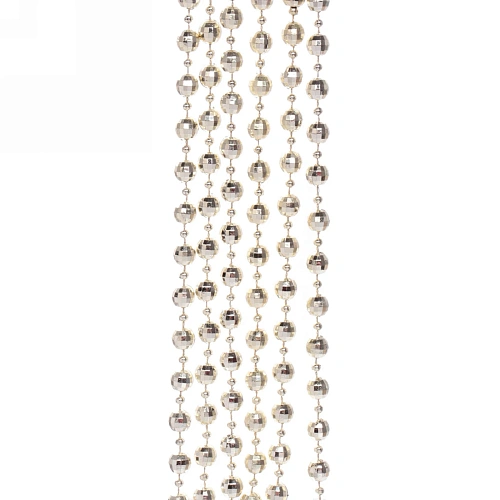 Бусы на ёлку 2м "Капельки", Шампань