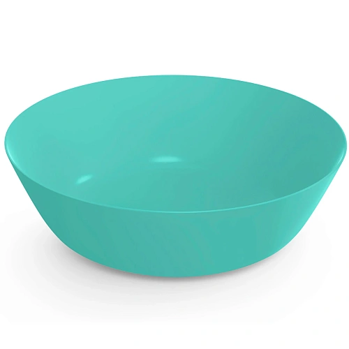 Тарелка пластиковая 17см "Натура" глубокая бирюзовая С946БИР