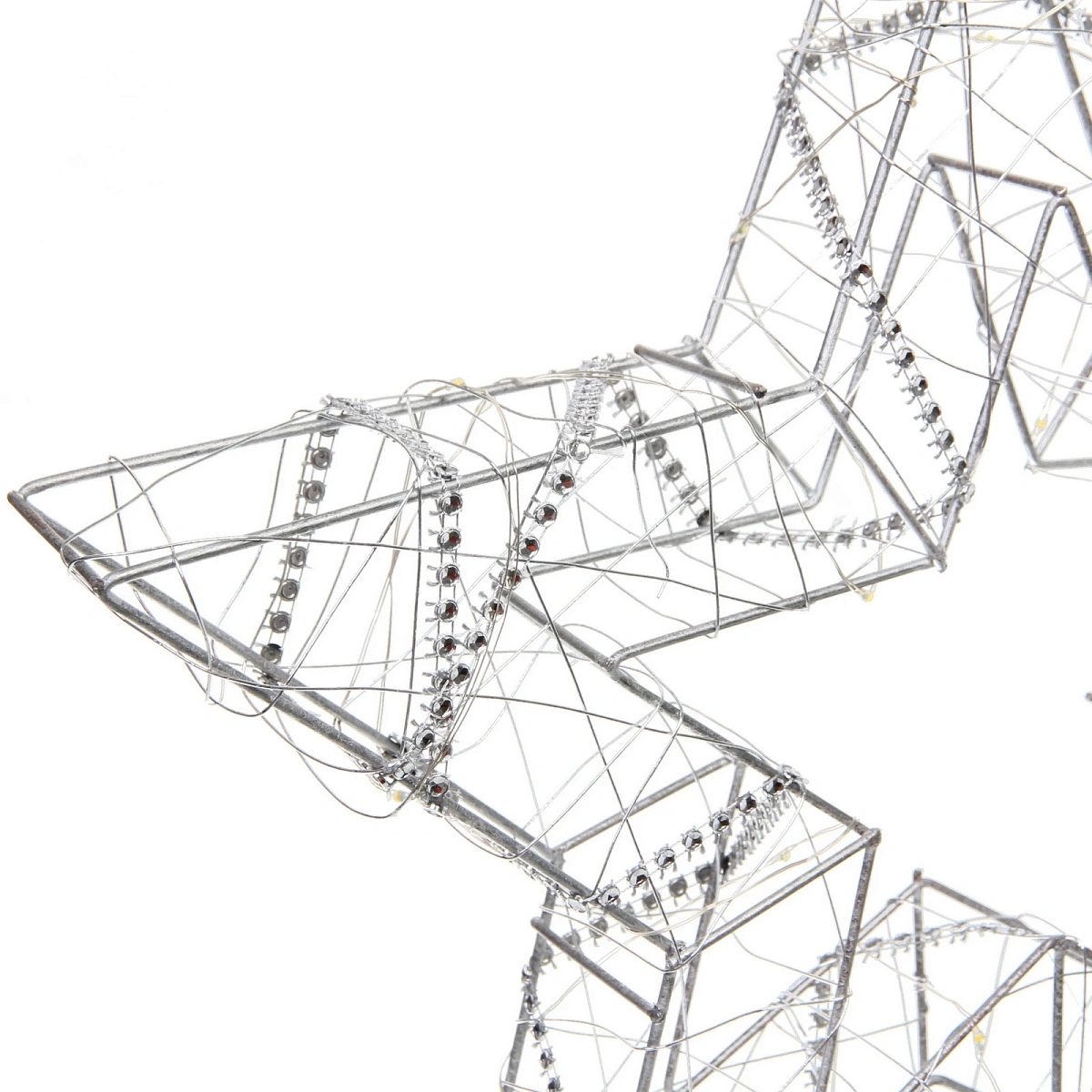 Сувенир с подсветкой "Звёздный день" 35*4*35 см (батарейки 2 AA), Белый (свечение-теплый белый)