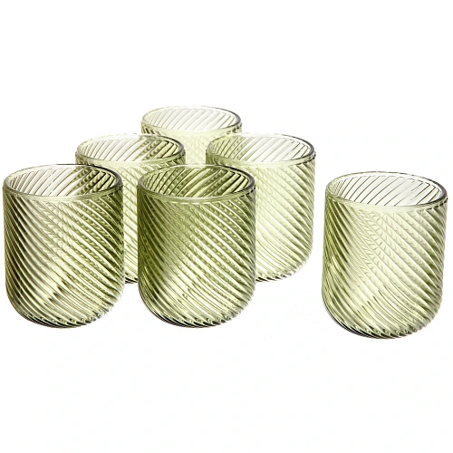 Стакан 240мл "Cristal" в наборе 6шт, зеленый