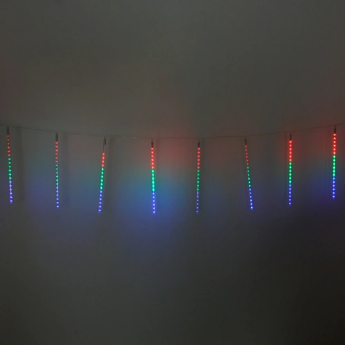 Гирлянда для улицы "Тающая сосулька" 3,0 м*50 см 288 лампы LED, IP-54, Мультицвет (8 трубок)