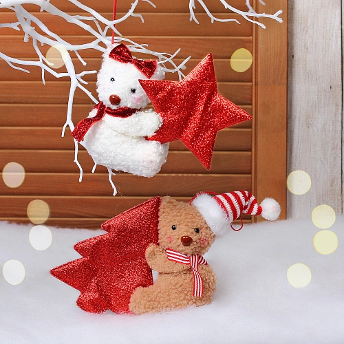 Подвеска новогодняя "Проказник" 18 см, микс