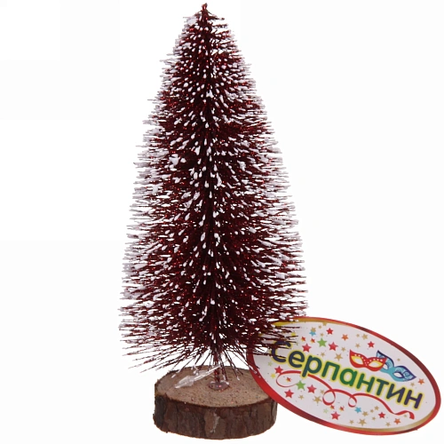 Ёлка декоративная "Сказочное сияние" 15 см, Рубин