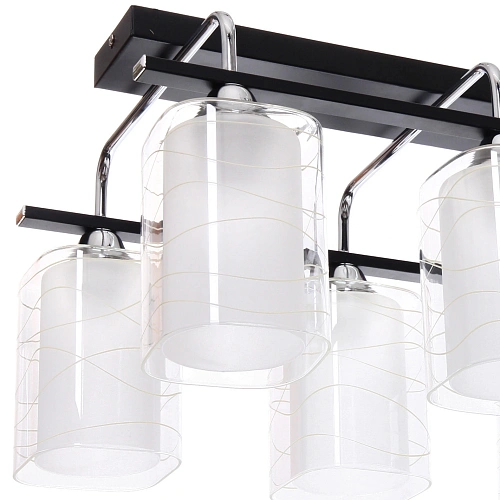 Люстра 640Вт Е27 553530см черный хром 3-M1266A (6 плафонов, 40Вт, цоколь Е27)_8