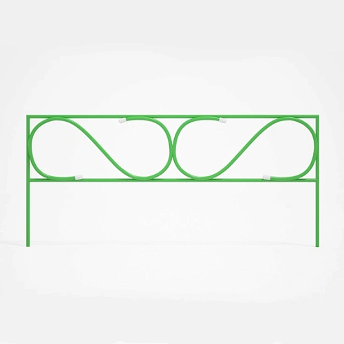 Заборчик садовый "Узкий" 37*82*410см (5 деталей)
