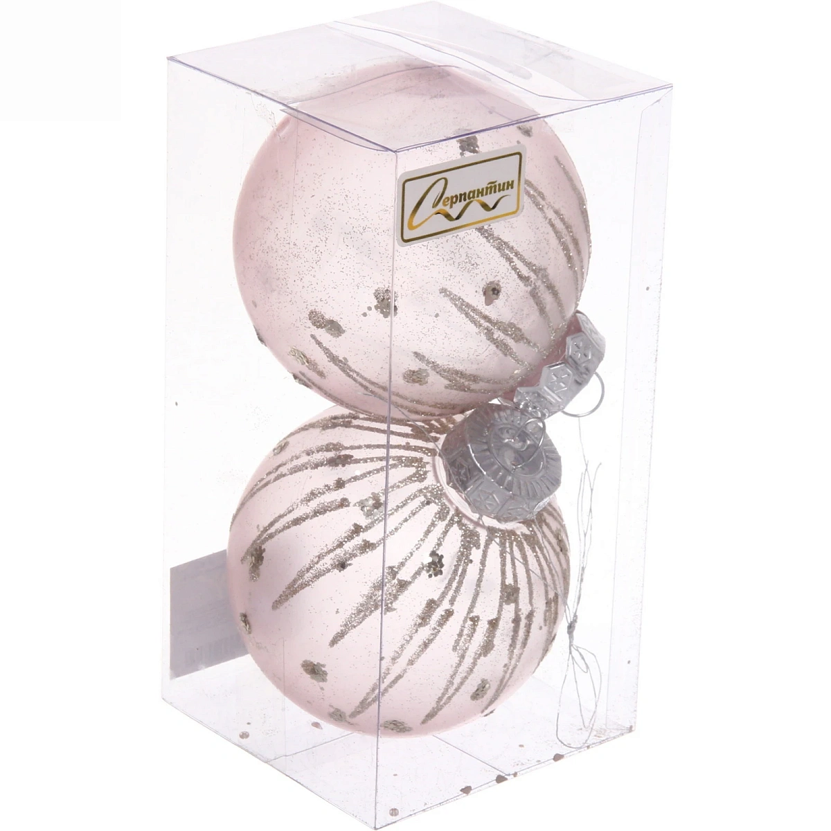 Набор украшений SHINE "Diamond Tears" 8 см (2 шт.), baby pink