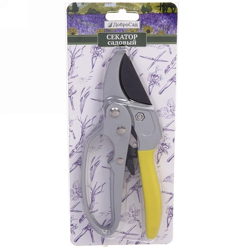 Секатор плоскостной 8 (20,5см) Макси усиленный, алюмине комбинир ручки ДоброСад_8