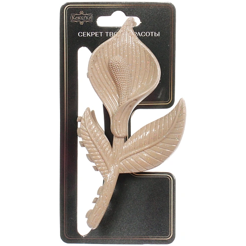 Заколка - краб для волос AKS - SALVATORE, микс 6 цветов, цветок, 125,5см _13