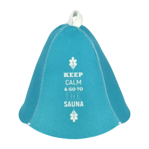 Шапка для бани и сауны "Keep calm" "Банные штучки", войлок