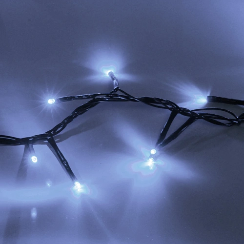 Гирлянда для дома НИТЬ Твинкл Лайт 3 м 100 ламп LED, чернпров, 8 реж, IP-20 Белый (возможность соединения)_3