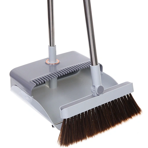 Набор для уборки, щетка для пола с совком Gray 015_16