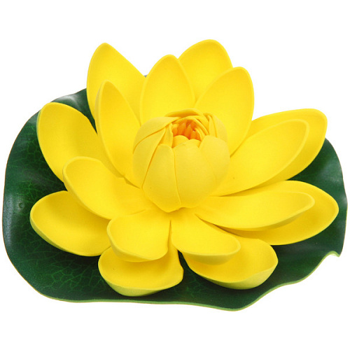 Растение водоплавающее "Кувшинка Розитта" d-15см желтая