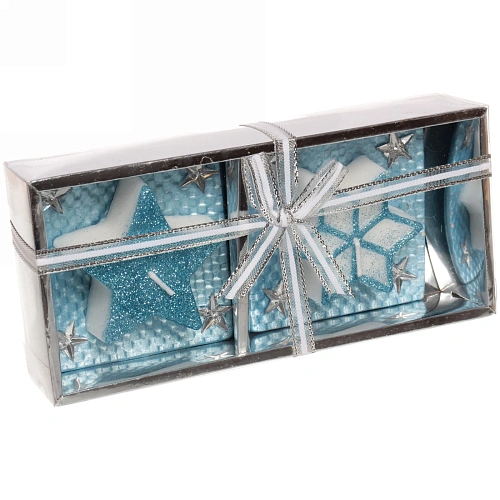 Свечи новогодние Искры 185x85x4 см, голубой_4