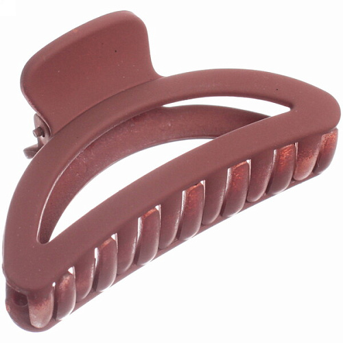 Заколка-краб для волос  на блистере Style Matte, трапеция, микс 6 цветов, 6,5см  (Кокетка)_11