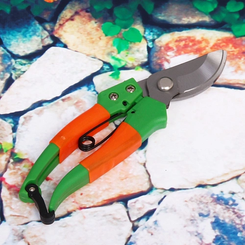 Секатор плоскостной 8 (20см) Росток пластиковые комбинир ручки ДоброСад_24