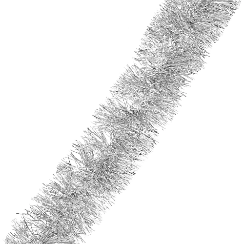 Мишура "Искра" 2м, d-15 см, Серебро