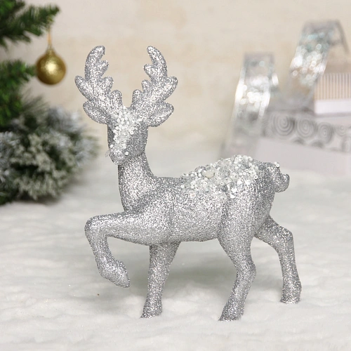 Фигурка новогодняя MAGIC "Стук копытц" 15*21*4 см, Серебро