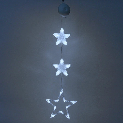 Фигура светодиодная Звездочка 175185 см (батарейки 3 ААА), 1 реж, Белый_4