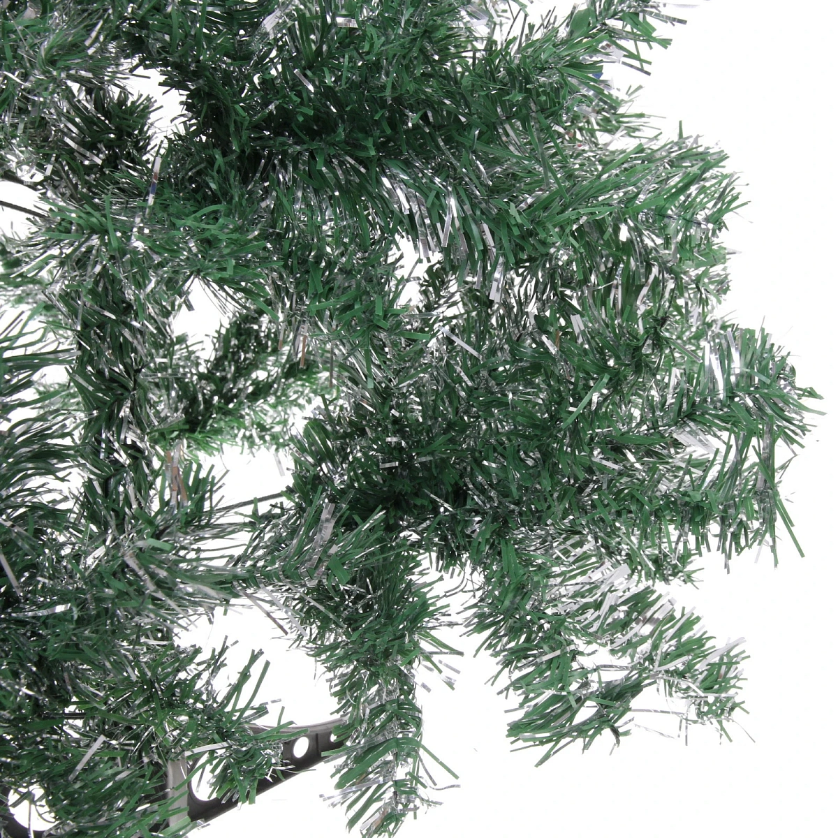 Ёлка "Серебряная дымка" 150 см, ПВХ зеленый с серебром (420 веток) 