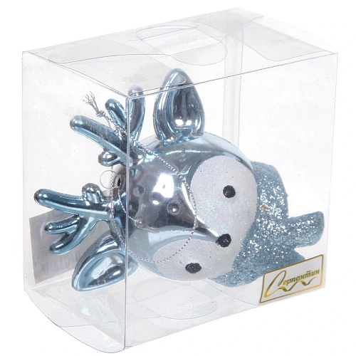 Елочная игрушка Новогодний олененок 71110,5 см, голубой_5