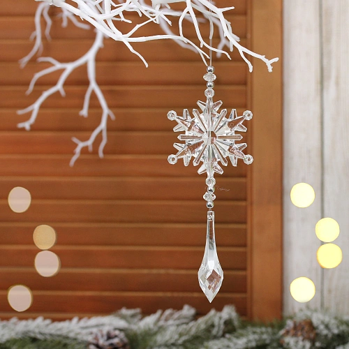 Подвеска "Снежная королева" 18 см, Прозрачный