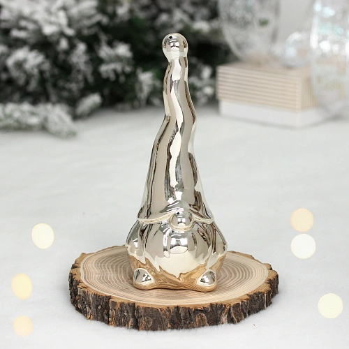 Украшение новогоднее GLOSS "Милый колпачок" 6*7*17 см, Золото