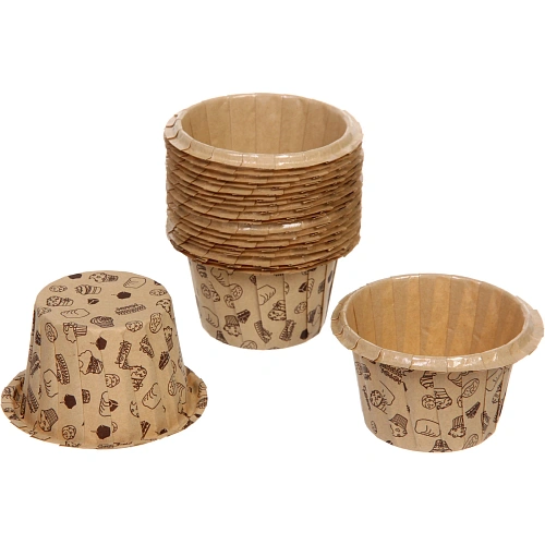 Форма для выпечки в наборе 20шт "Сupcake" 5*4,5см кексы