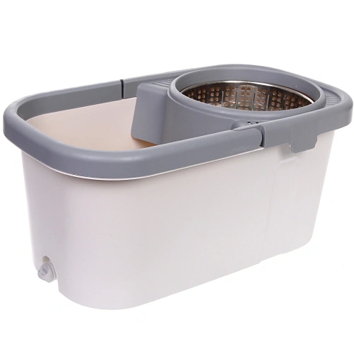 Набор для уборки Селфи Мастер (ведро, швабра, две насадки) в цветной коробке_15