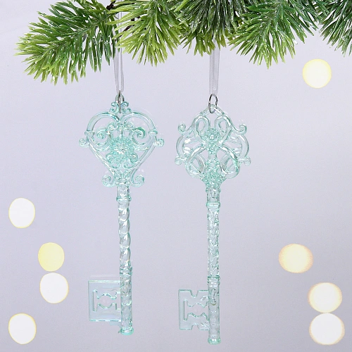 Подвеска "Волшебная тайна" 5*15 см (набор 2 шт), Зелёный