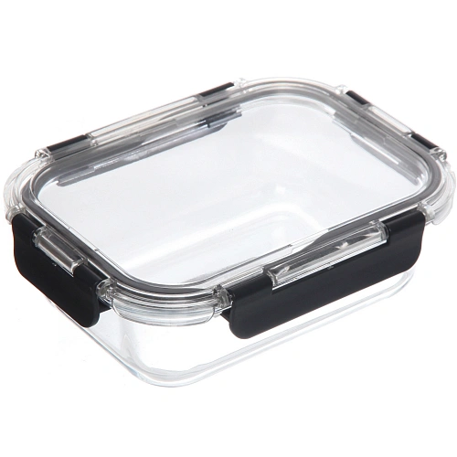 Контейнер стеклянный 640мл "Палермо" герметичный, прямоугольный