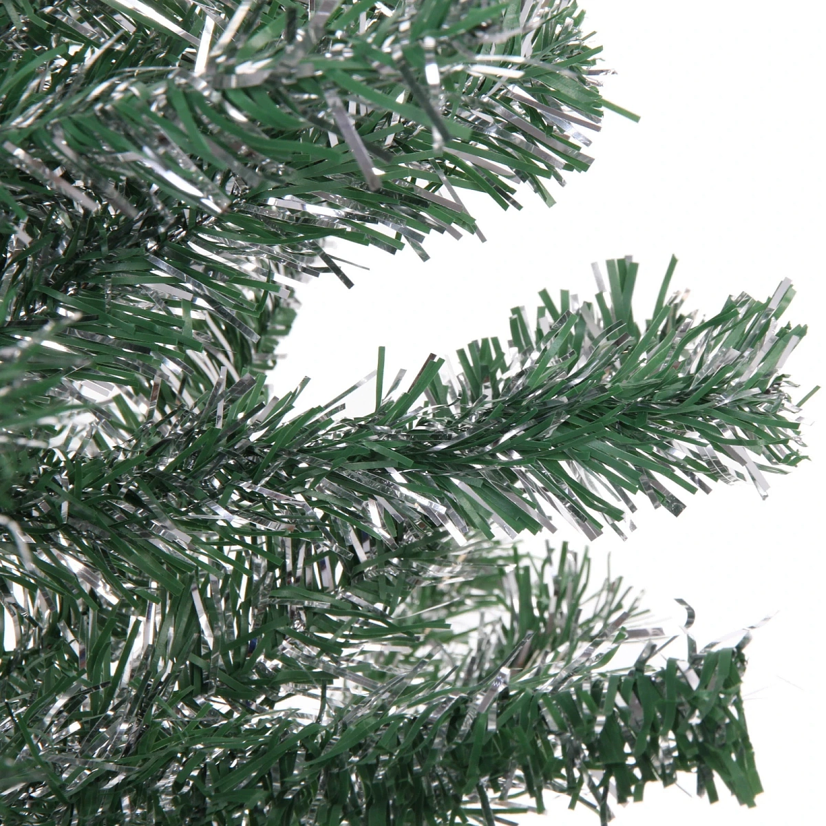 Ёлка "Серебряная дымка" 150 см, ПВХ зеленый с серебром (420 веток) 