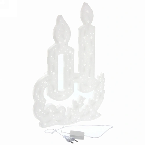 Световое панно, 40см,Свечи мультицвет_8