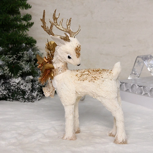 Фигурка новогодняя "Оленёнок из сказки" 21*10*36 см