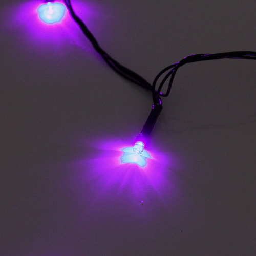 Гирлянда для дома  3,5м 36 ламп LED зелёный пров,8 реж, IP-20, Фиолетовый_19