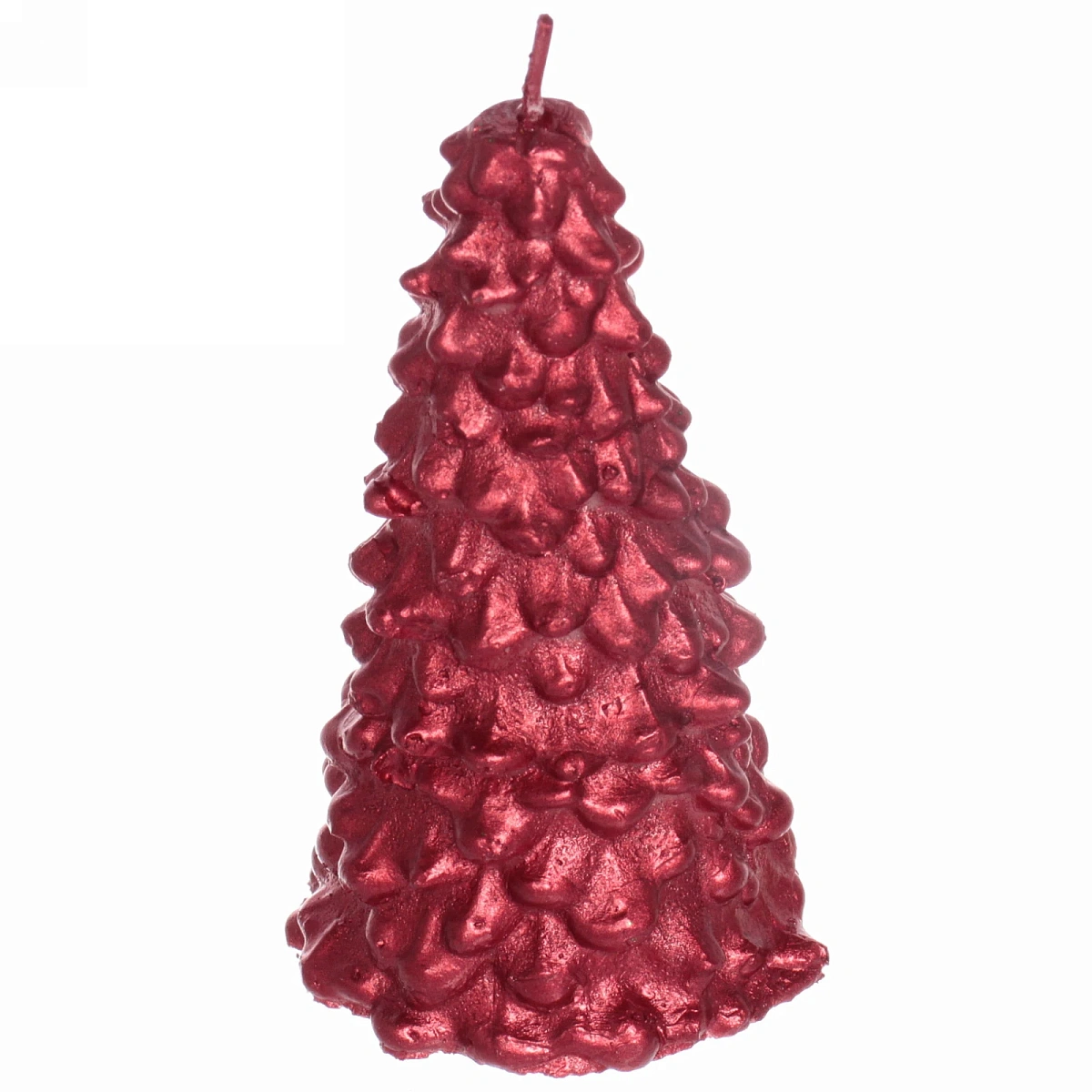 Свеча новогодняя "Сказочная ель" 5,5х10 см, красный