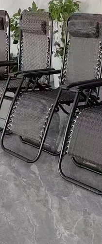 Шезлонг-кресло "Уют",177*64*113 см с подголовником, 2 положения, соты