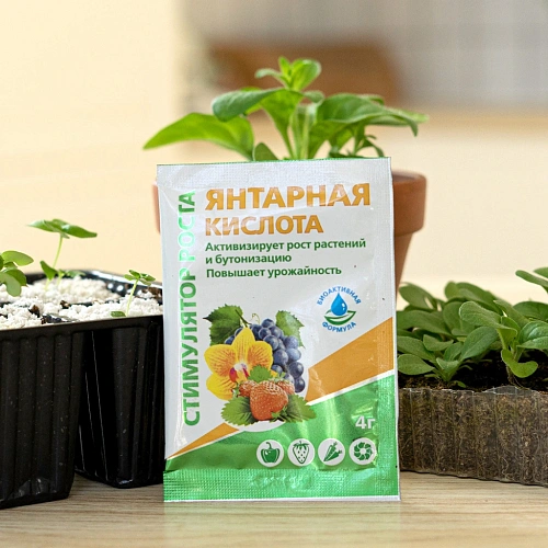Регулятор роста Янтарная кислота 4г_2