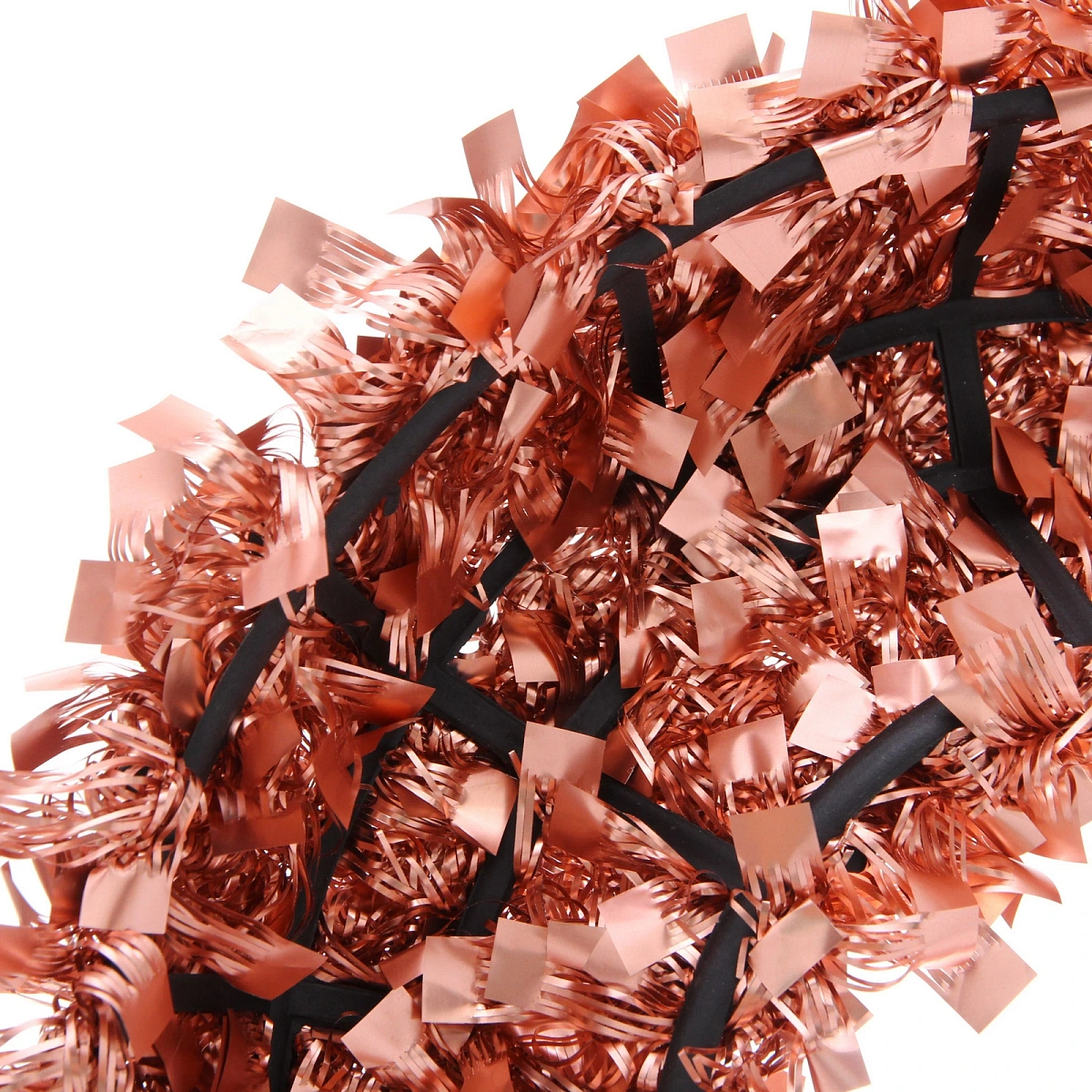 Венок декоративный TINSEL "Изящное сияние" 38 см, Медный