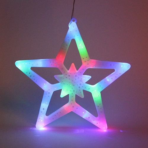 Фигура светодиодная 30 см,Звезда мультицвет_6