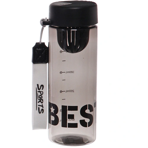 Бутылка питьевая пластиковая 600мл BEST, микс цветов_17