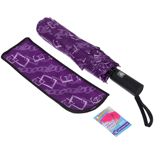 Зонт женский полуавтомат Мэлано, микс 6 цветов, 8 спиц, d-100см, длина в слож виде 30см_15