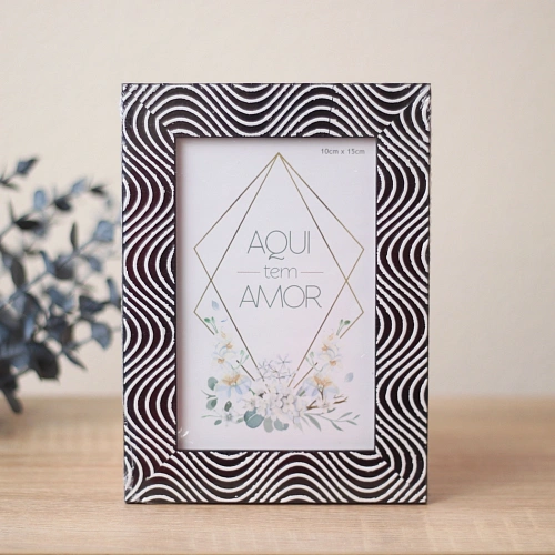 Фоторамка 10*15см "Верона" черный, пластик