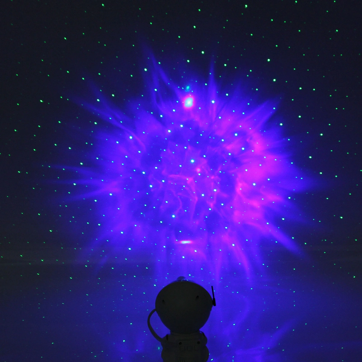 Световой прибор Лазер "Космос" 12*8*8 см, пульт д/у, питание от USB (DC)