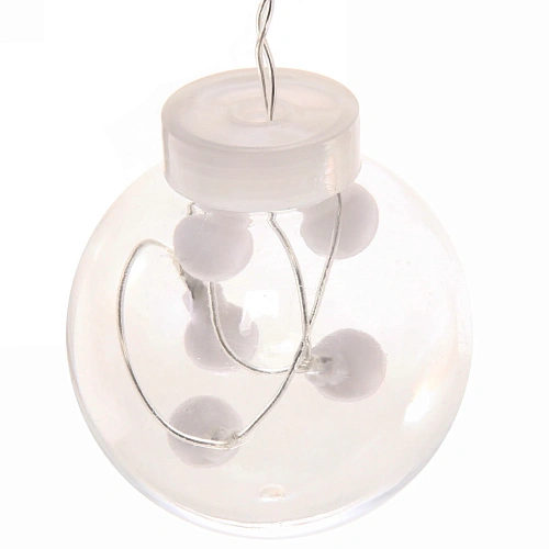 Гирлянда для дома БАХРОМА Снежный шар ш2,5 м в0,60,8м 108 лампы LED, d-8 см, 8 реж IP-20, Белый (возможность соединения)_10