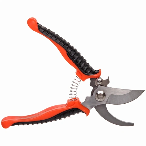 Секатор плоскостной 7,5 (19,5см) Фортуна пластиковые прорезиненные ручки ДоброСад_3
