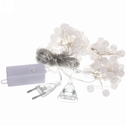 Гирлянда для дома ЗАНАВЕС Жемчужина ш3 в1 м 100 ламп LED, прозр пров, 8 реж,IP-40, Теплый белый (возможность соединения)_3