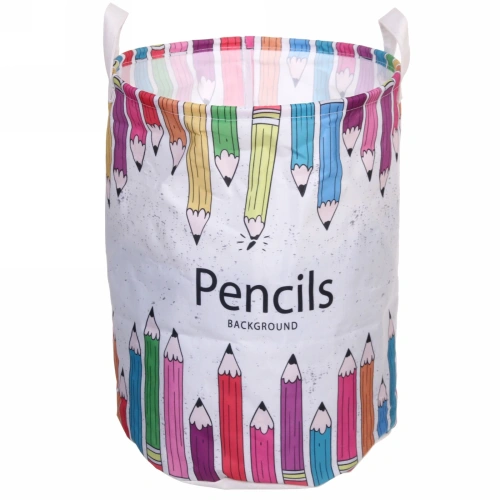 Корзина для хранения круглая Карандаши 44*33 см JA8