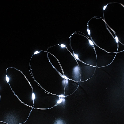 Гирлянда для дома НИТЬ Роса 20 м 200 ламп LED, 8 реж,IP-20, Белый_11
